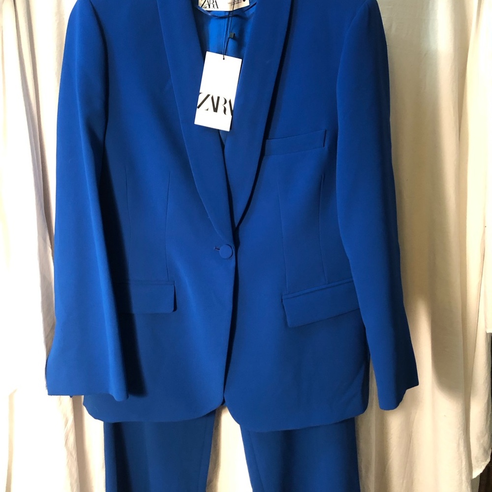 Zara Royal Blue Blazer NWOT